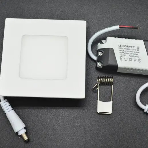 

Square LED Downlight 3W / 6W / 9W / 12W / 15W / 18W Ceiling Recessed Slim Ultra Thin Design LED Panel Light for Kitchen Bathroom