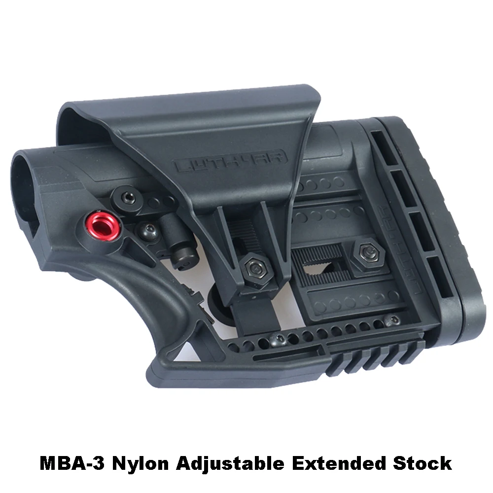 LUTH AR MBA 3 Adjustable Extended Stock for Air Guns CS Airsoft