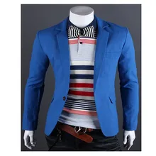2016 new brand clothing linen jacket men's single-button men's suit jacket Slim casual men's suit jacket