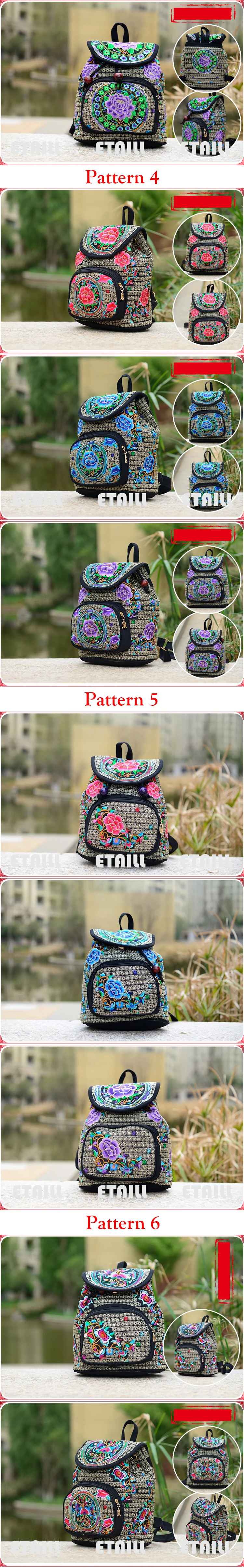 Embroidery Embroidered Backpack 2