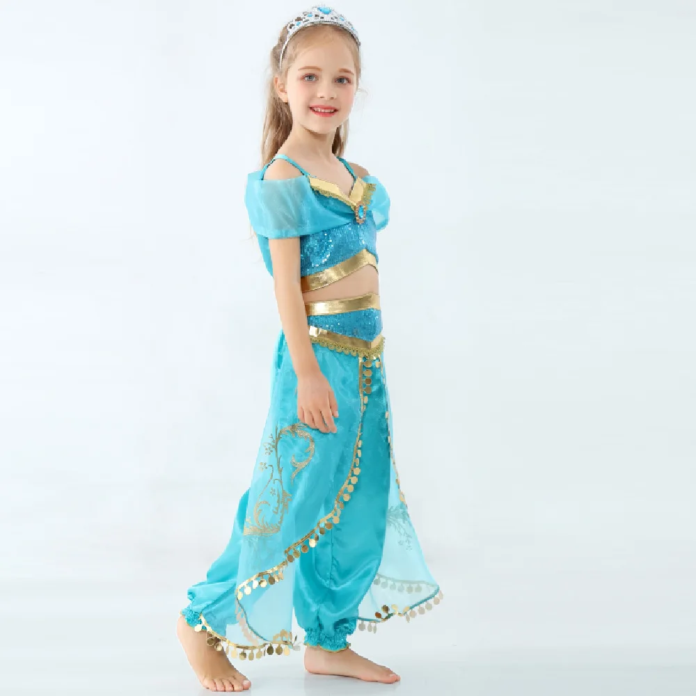 Танцевальная одежда Aladdin волшебная лампа Принцесса Жасмин для детей в