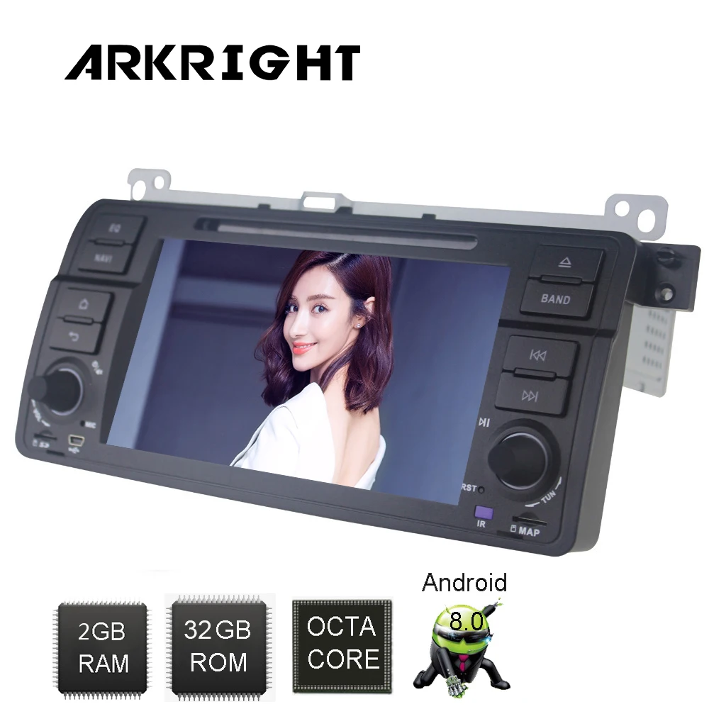 

7" Single Din 2GB+32GB Android 8.0 PX5 Video in/out GPS Navigation Wifi Steering Wheel Control For BWM E46/M3 Multimedia Player