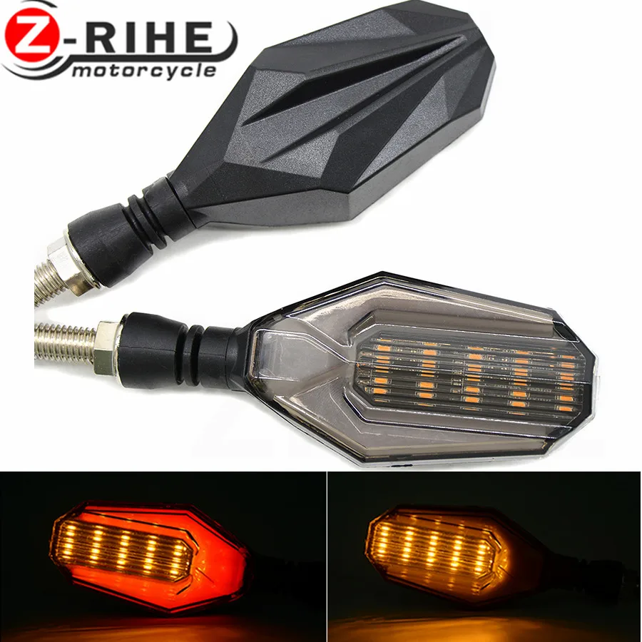 for Universal Motorcycle Turn Signal Light Indicators Amber Light For Honda Harley Yamaha suzuki CB 600 Hornet CB400 Shadow 750