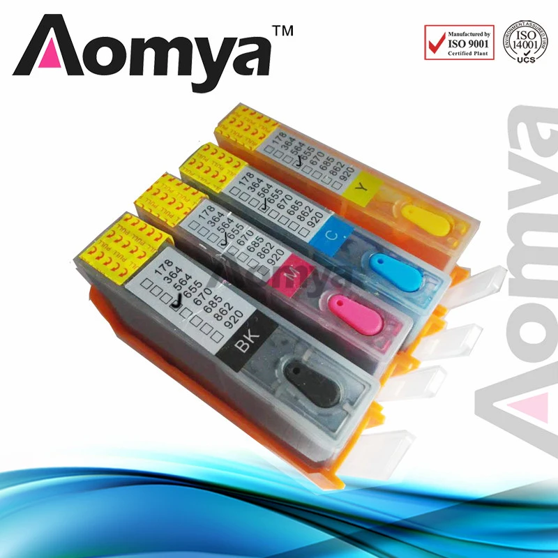 Full Ink For HP 655 Refillable Ink Cartridge For HP Deskjet 3525 4615 4625 5525