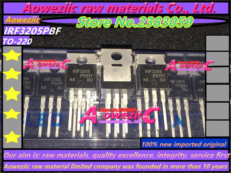 Aoweziic+ 10 шт. новые импортные оригинальные IRF3205 IRF3205PBF до-220 инверторы, такие как 55 в 110A 200 Вт