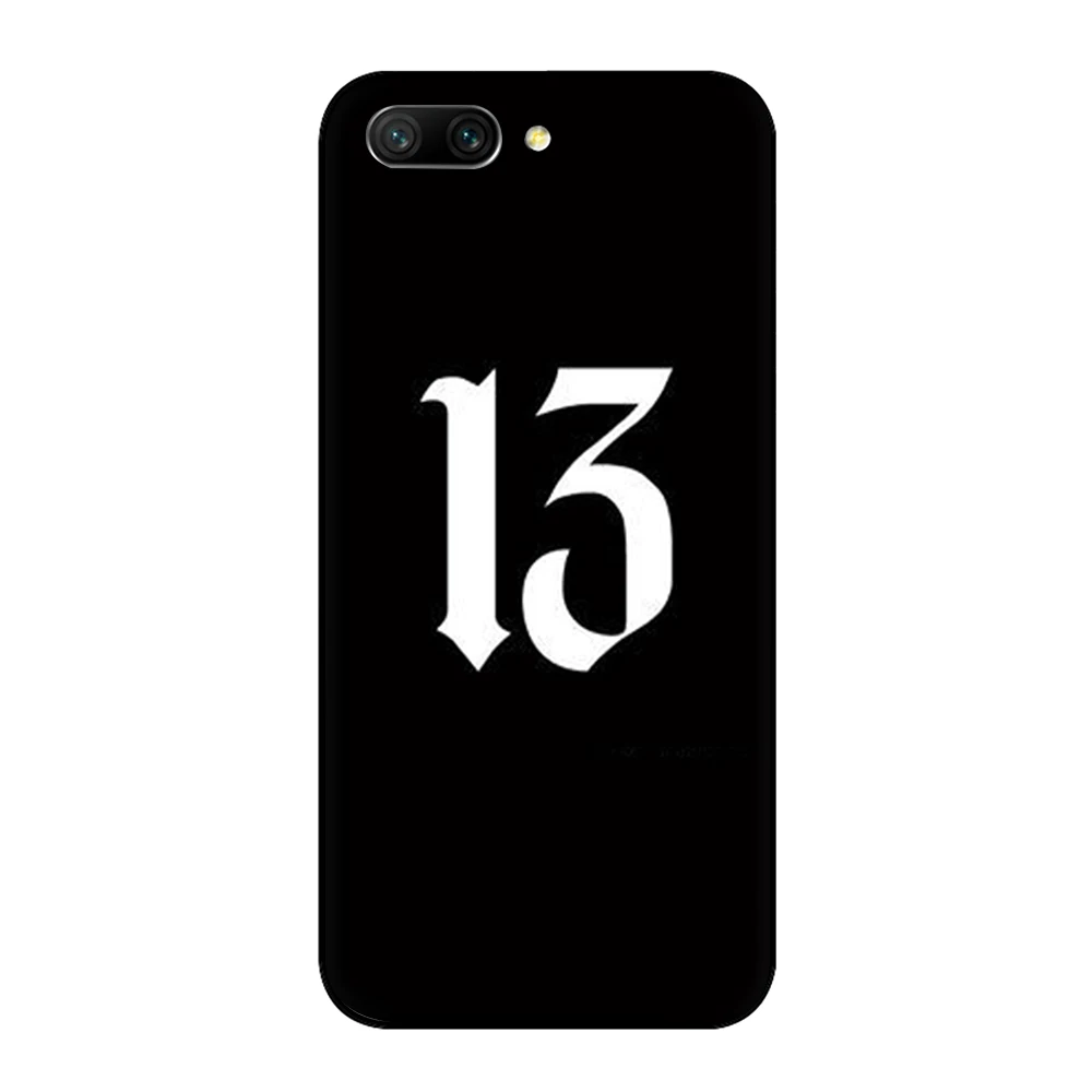 black letter and number Coque Shell Silicone phone case for Huawei Y6 Y7 Prime Honor 6A 7A 7C 7X 8 8C 8X 9 10Lite view 20 9X Pro - Цвет: B2