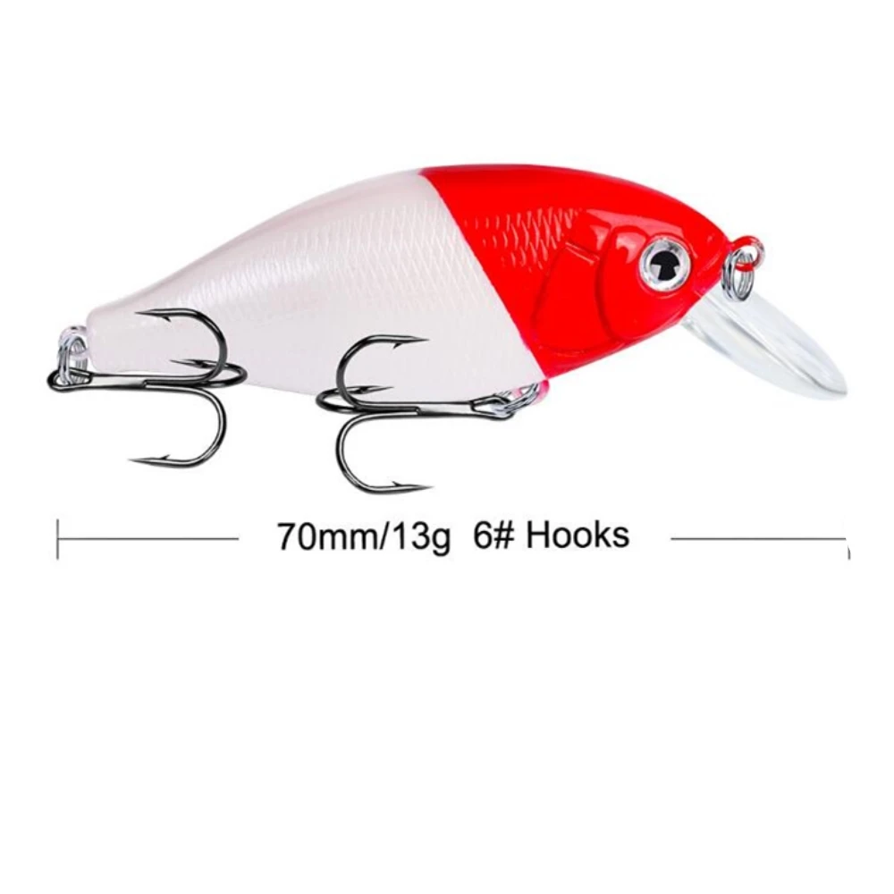 1pcs/lot Crankbait Fishing Artificial Hard Lure 13g 7cm Pesca Swimfish Crank Bait Bass Pike Perch Fishing Lure Wobblers