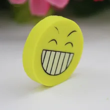 8PCS Smile Face Erasers Rubber for Pencil Kid Funny Cute Stationery Novelty Eraser Office Accessories School
