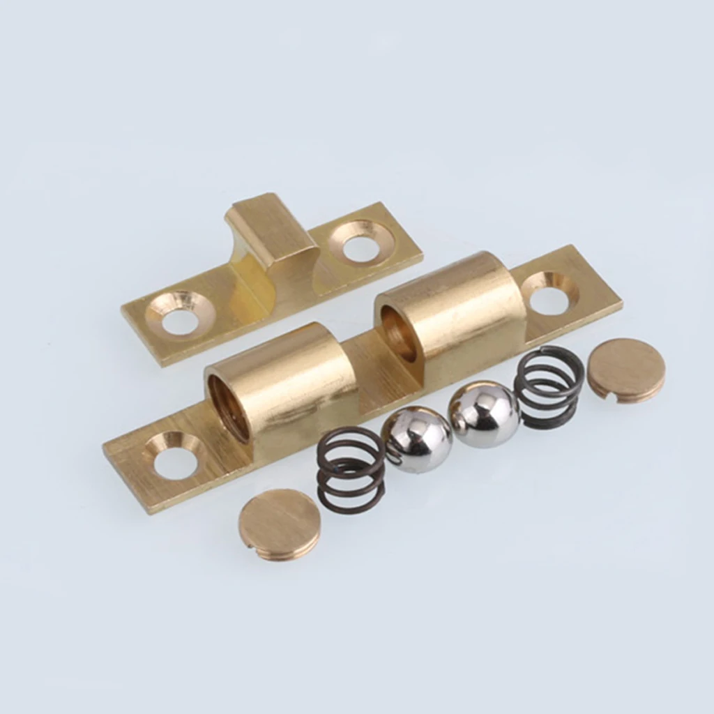 Copper Powerful Floor-mounted Magnetic Casting Brass Door Stopper Catch Cabinet Bookcase Guard Safety Protector