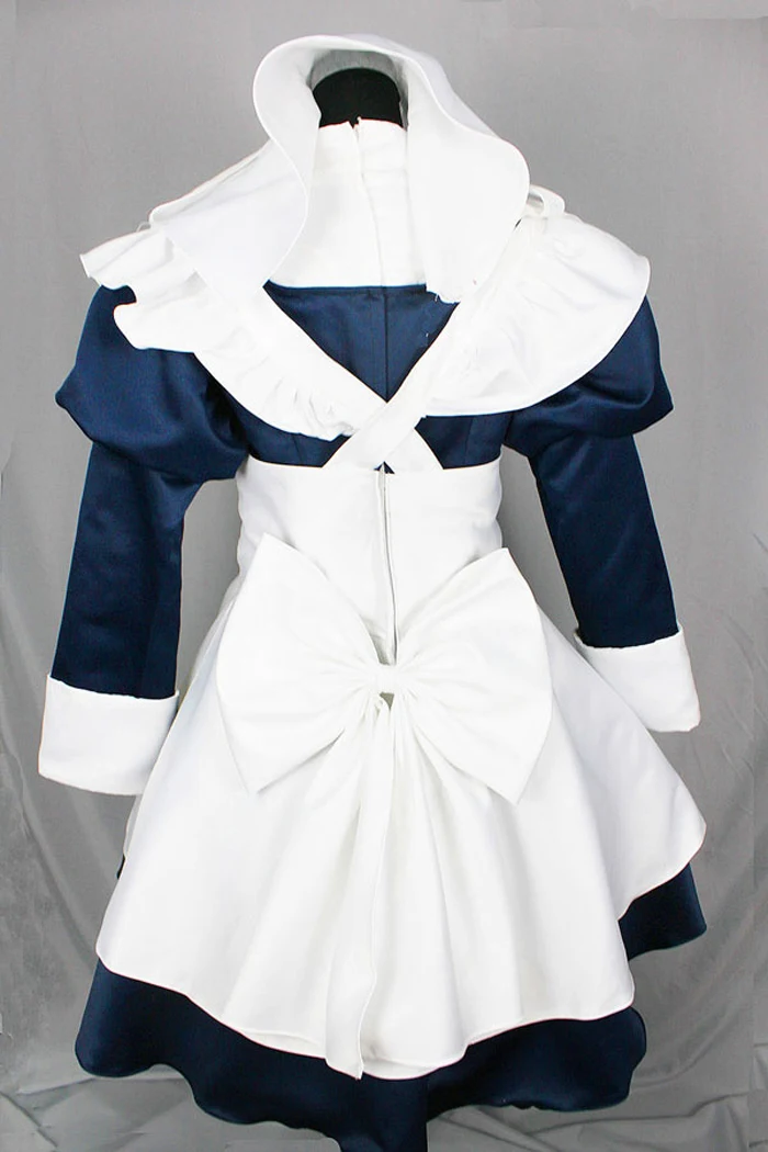 Могут быть адаптированы Аниме Kuroshitsuji Black Butler Косплэй мужские и женские Хэллоуин, потому Мерлин костюм горничной Косплэй костюм S-3XL