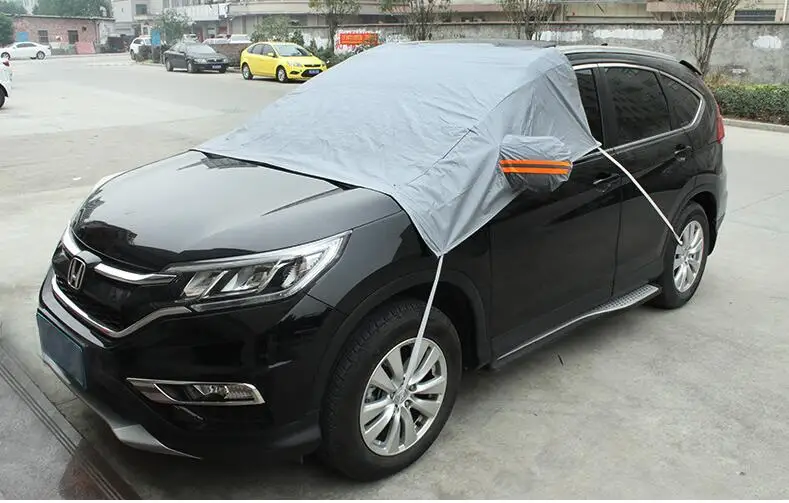 Sale! Universal Half Car Covers Thicken Waterproof Sunshade Heat