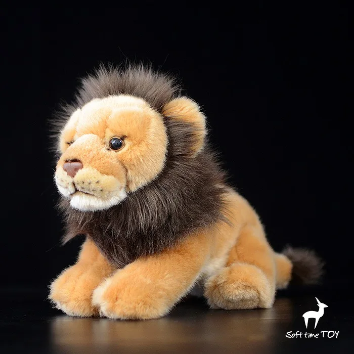 Имитация игрушечный плюшевый Лев мягкие куклы животных дети подарок на день рождения 26 см игрушки для детей