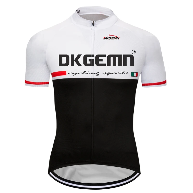 

Men's Cycling Jersey White Black Roupa Ciclismo Short Sleeve Breathable Quick Dry Outdoor Sports MTB Road Riding Bicycle Shirt
