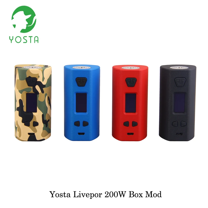 Электронные сигареты Yosta Livepor 200 бокс мод Вт питается от двойной батареи 18650
