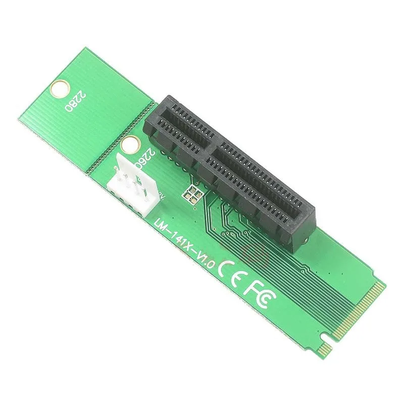 Новинка переходник карты NGFF M2 M.2 к PCI E 4x 1x со штекера на гнездо PCIE множитель для