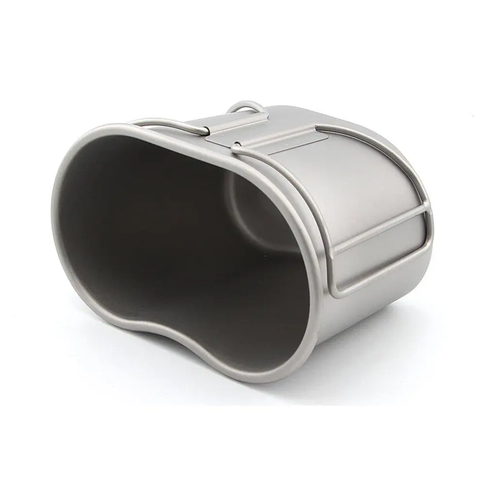 Keith 700 ml de titanio militar de la caja de almuerzo de cantina taza con tapa
