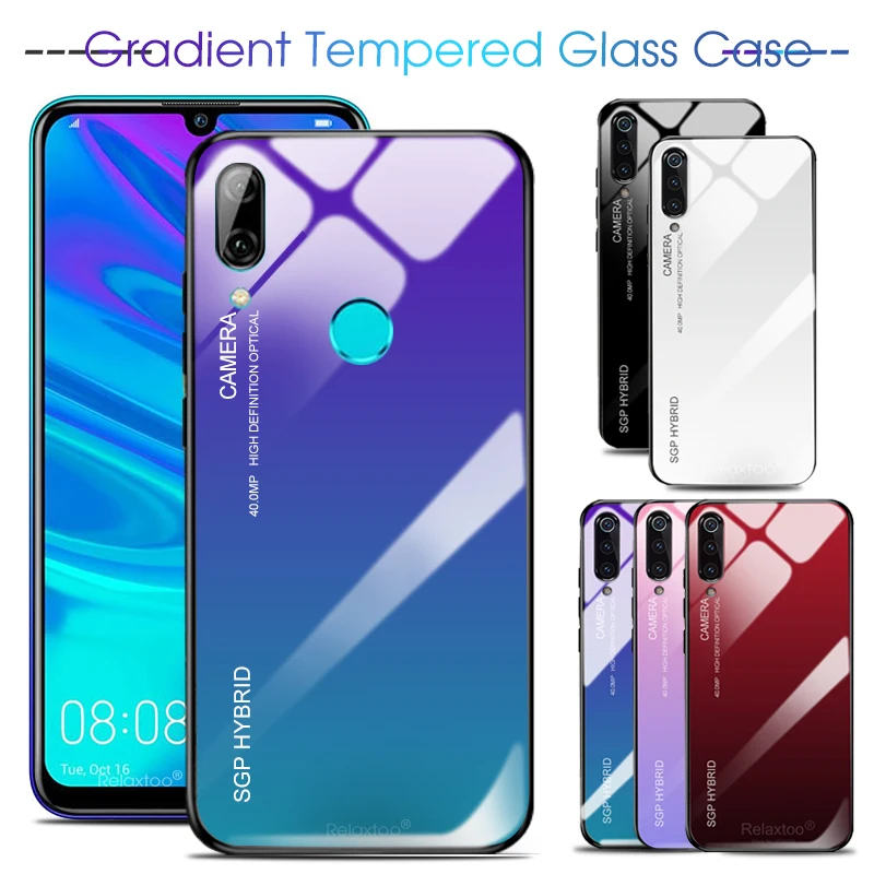 

For Huawei P Smart 2019 Case Tempered Glass Phone Case For Huawei P Smart 2019 Smart2019 POT-LX3 POT-LX1 PSmart Plus Coque Funda