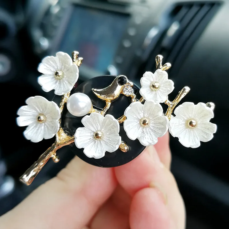 

Diamond flower Tree car perfume Air Freshener Fragrance Clip Diffuser solid perfume Air conditioning outlet Ornament Cute