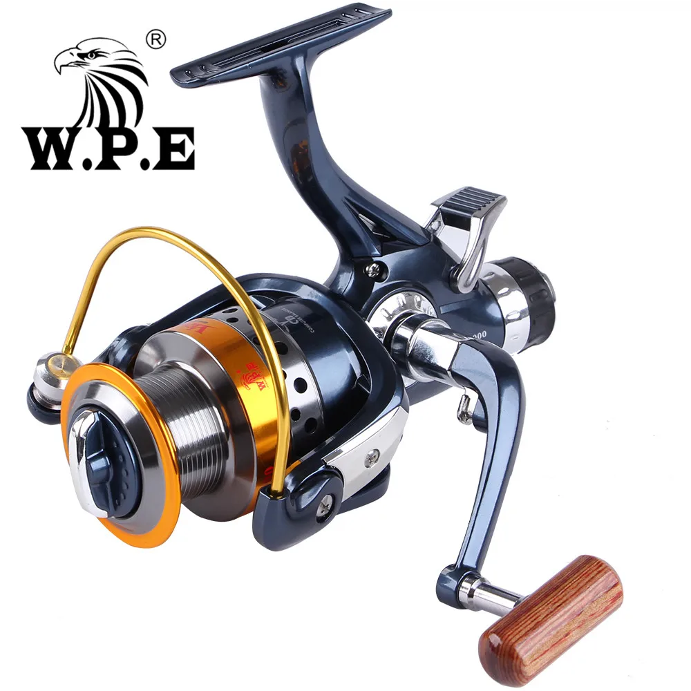 

W.P.E VENUS Coil Wooden Handshake Spinning Reel Fishing 4000 5000 6000 Metal Spool Post-Loading Carp Fishing Reel Spinning Wheel