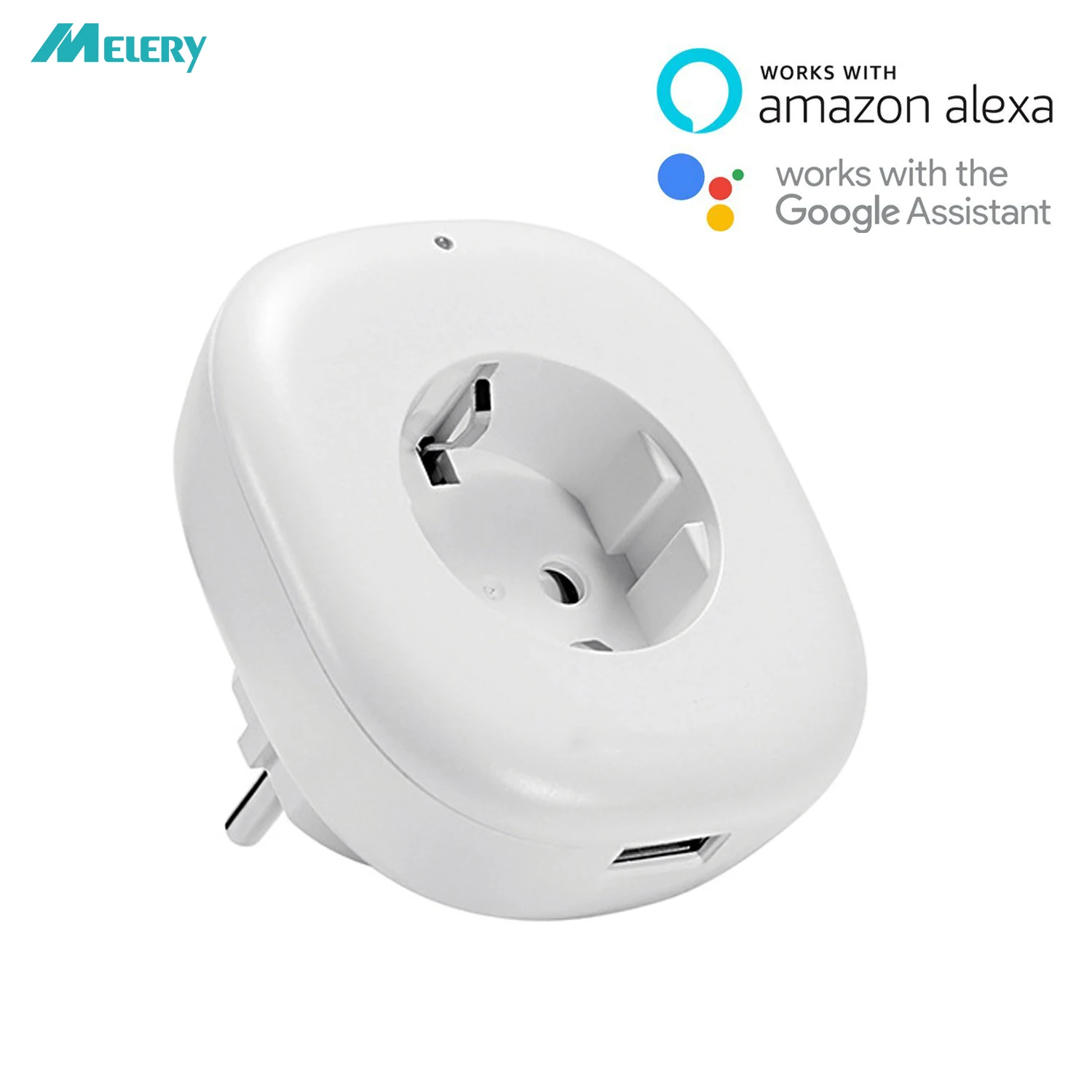 

Smart WiFi Power Plug Outlet Socket with USB Timing Function Remote Control Works with Amazon Alexa,Google Home,IFTTT, Homekit