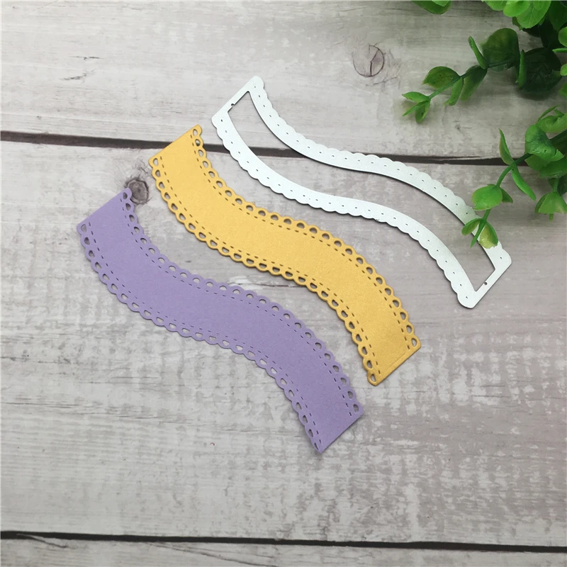 

DIY lace macrame metal cutting dies mold new santa Claus Scrapbook paper craft knife mould blade punch stencils dies 4.6x11.4CM
