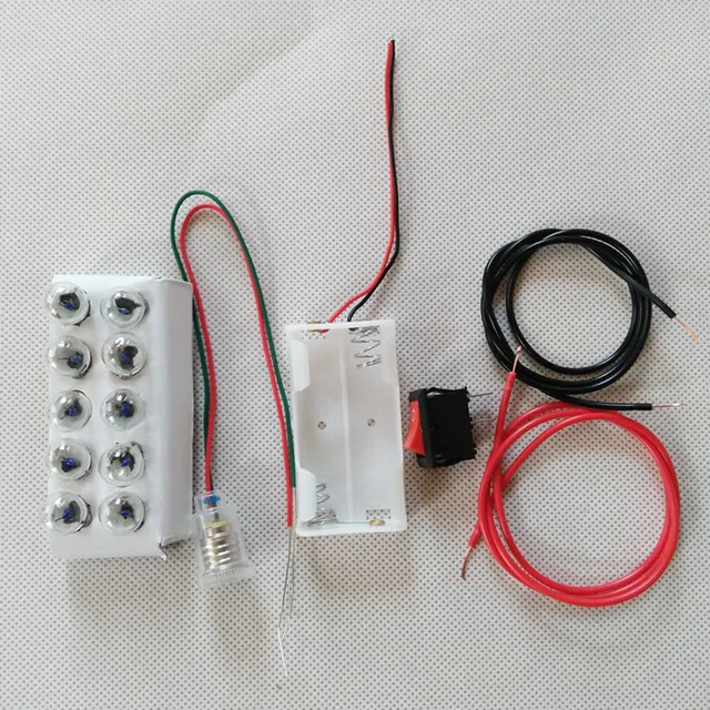 Electrical Circuit Experiment Kindergarten Primary And Secondary Light Bulb Lamp Switch 25V Battery Box