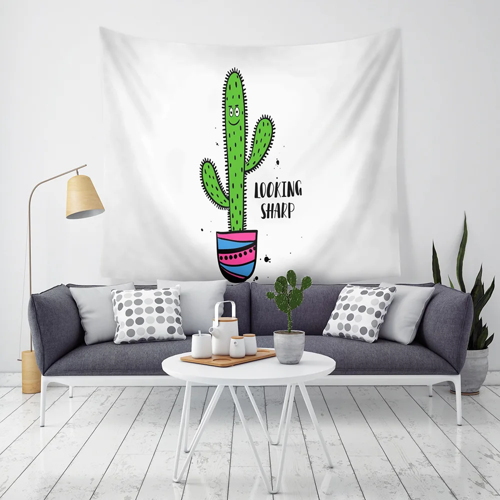 Home Decor wall Tapestry Cactus 3D Printing Art Hanging Green Tapestry Banana leaves Indian Boho Wall Hippie Tapis Carpet Sheet Home Decor wall Tapestry Cactus 3D Printing Art Hanging Green Tapestry Banana leaves Indian Boho Wall Hippie Tapis Carpet Sheet