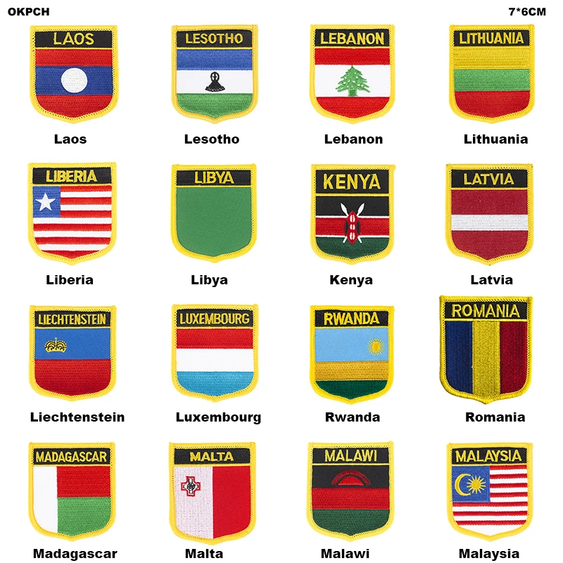 

UK United Jack Flag Patch Jacket Denim Clothing Patches Embroidery Iron on Country Flag Badge Backpack Flag Badges