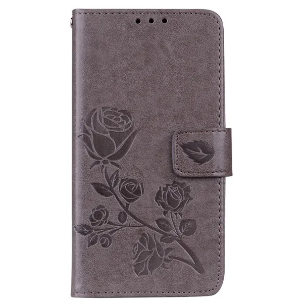 Ronican Чехол-портмоне из кожи с откидной Чехол для samsung Galaxy A3 A5 A7 J3 J5 J7 S3 S4 S5 S6 S7 край S8 S9 плюс J2 премьер-Чехол - Цвет: Серый
