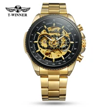 WINNER Top Brand Luxury Men Mechanical Watch Stainless Steel Strap Skeleton Dial Automatical Male Wristwatch relogio masculino WINNER Top Brand Luxury Men Mechanical Watch Stainless Steel Strap Skeleton Dial Automatical Male Wristwatch relogio masculino
