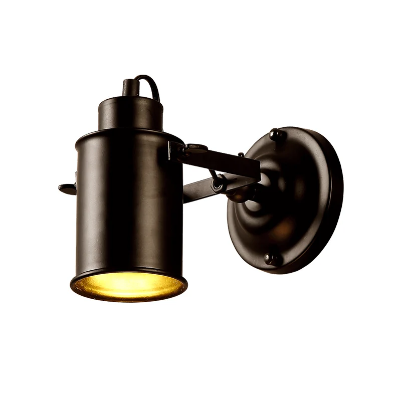 

Modern Adjustable Metal E27 Wall Light Vintage Retro Black Sconce Wall Lamp for Loft Bar Cafe Home Corridor lighting fixtures