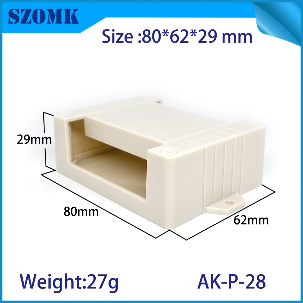 szomk plastic PLC enclosure din rail plastic instrument casing device box (6)