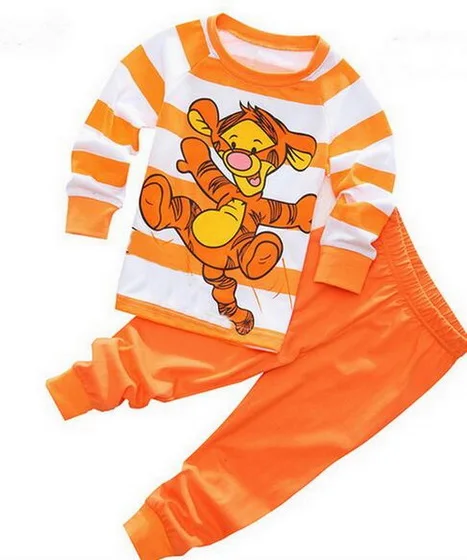 Juego de pijama para niños y niñas, pijama con imagen de animales, de algodón, bonito, familiar, un % de A-45