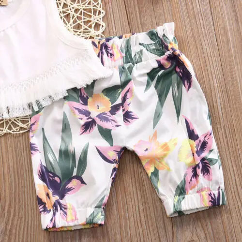 2019 kleinkind Kinder Baby mädchen sommer Outfits Kleidung T-shirt & kurze Hosen 2 PCS set