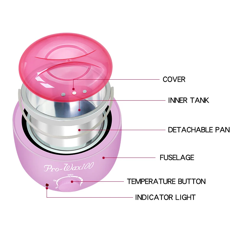 MEIERLI нагреватель для парафинового воска, крем-нагреватель для удаления волос, 100 г, восковые бобы, восковая машина, подогреватель, профессиональный мини-спа, руки, ноги