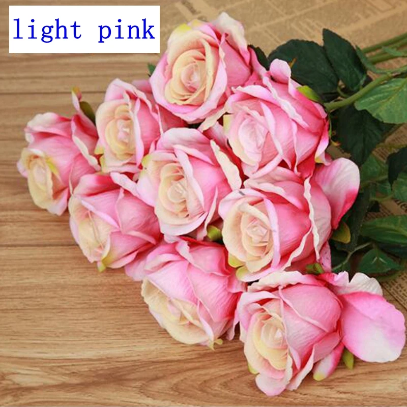 1675 15 De Réduction10 Pcs 51 Cm Simulation De Roses 8 Sortes De Couleur De Mariage Décoration Fleur Fleur Artificielle Fournitures De Fêteparti