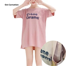 Лотос цвет послеродовой кормящих топ одежда для беременных футболка короткий рукав хлопок