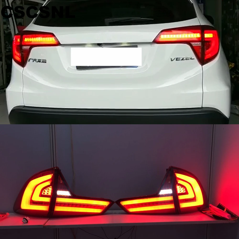 

2Pcs Dynamic Turn Signal Tail Lights For Honda HRV HR-V 2015 2016 2017 Taillight LED Tail Light Rear Lamp Drive+Brake+Signal