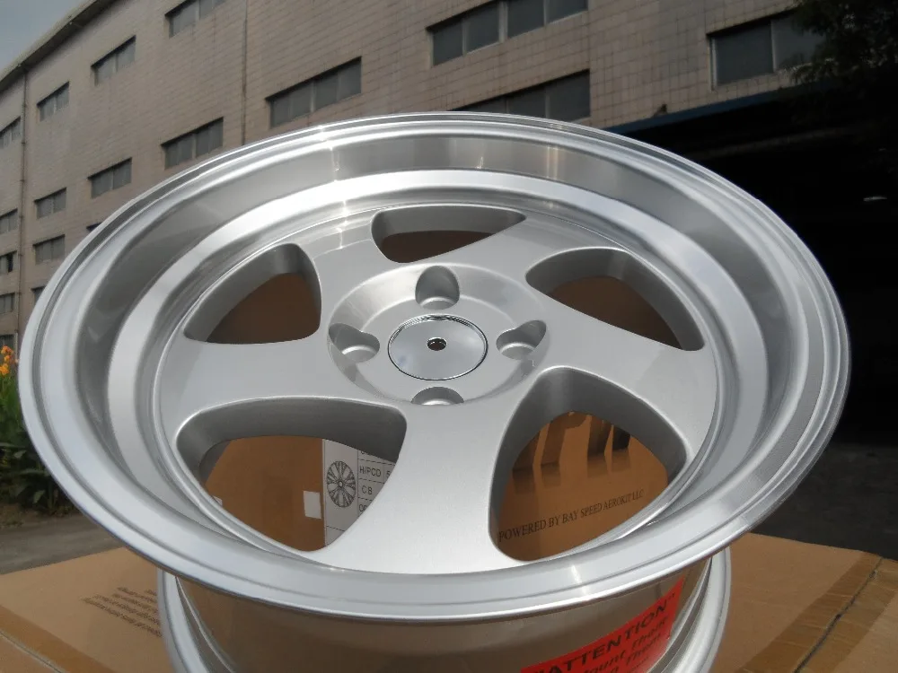 16x8 0 серебро машина губы TMB стиль колеса диски W014|rim style|rims wheelsrims 14 |