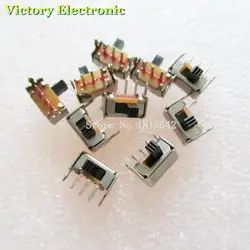 Новый 20 шт./лот 3 Pin PCB 2 статус 1P2T SPDT Миниатюрный Презентация боковую ручку SK12D07VG3