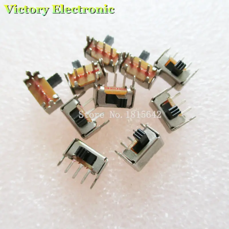 Новинка 20 шт./лот 3-контактный PCB 2 позиции 1P2T SPDT Миниатюрный скользящий