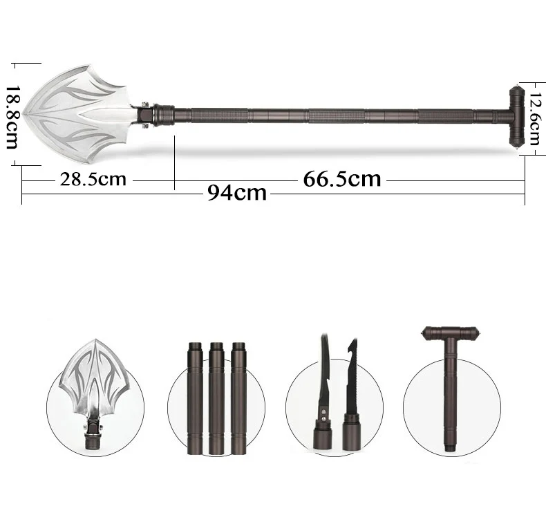 Профессиональная тактическая лопата, походная Складная лопата, спасательный молоток, топор, инструменты, оборудование для выживания
