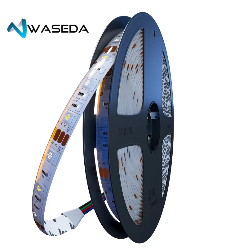

WASEDA LED Strip 5050 DC12V 60LEDs/m Flexible LED Light RGBWW RGBW 5050 Waterproof LED Strip 300LEDs 5m ip65 Rgbw/ww Led Strip