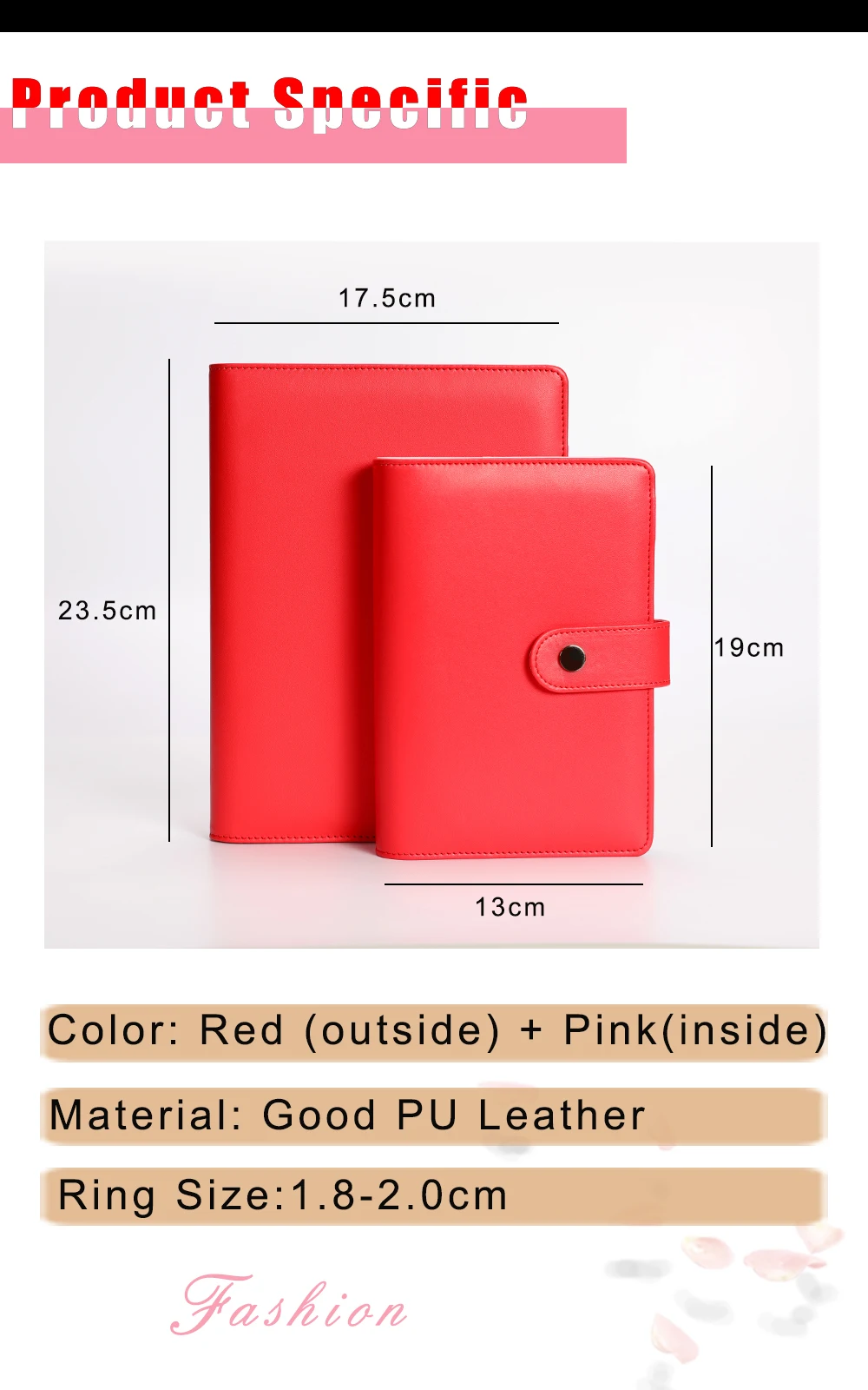 Macaron Harphia Vermelho Loose-leaf Notebook a5 - a6 6 Buraco Planejador Diário 2 Macaron Harphia Vermelho Loose-leaf notebook A5 A6 6 Buraco planejador Diário