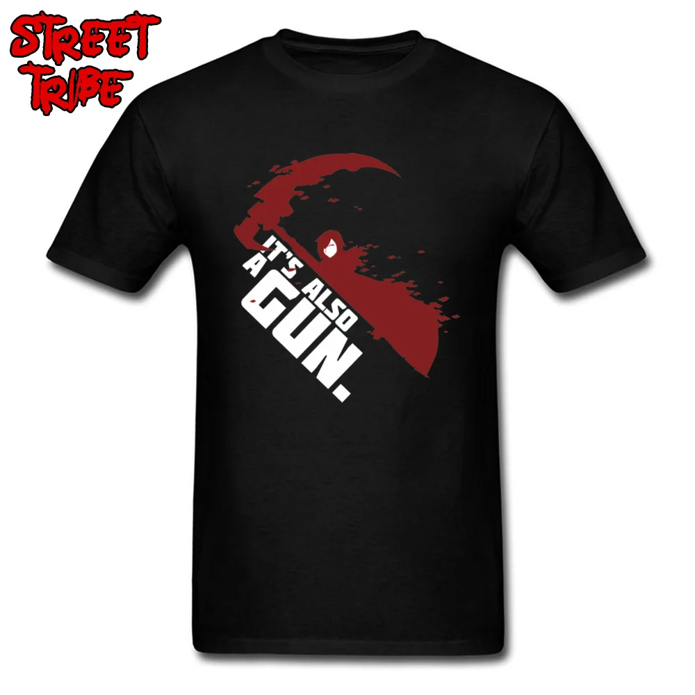 Comics A Gun -3100 Tops Shirt for Men Brand New Summer/Fall Crew Neck Cotton Short Sleeve T Shirt Custom Tee Shirt A Gun -3100 black