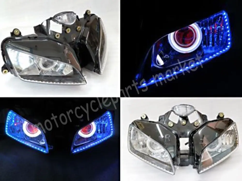 Фара для мотоцикла Angel Eye HID проектор Demon фара в сборе Honda CBR600RR CBR 600 RR 2003 2006 уличный