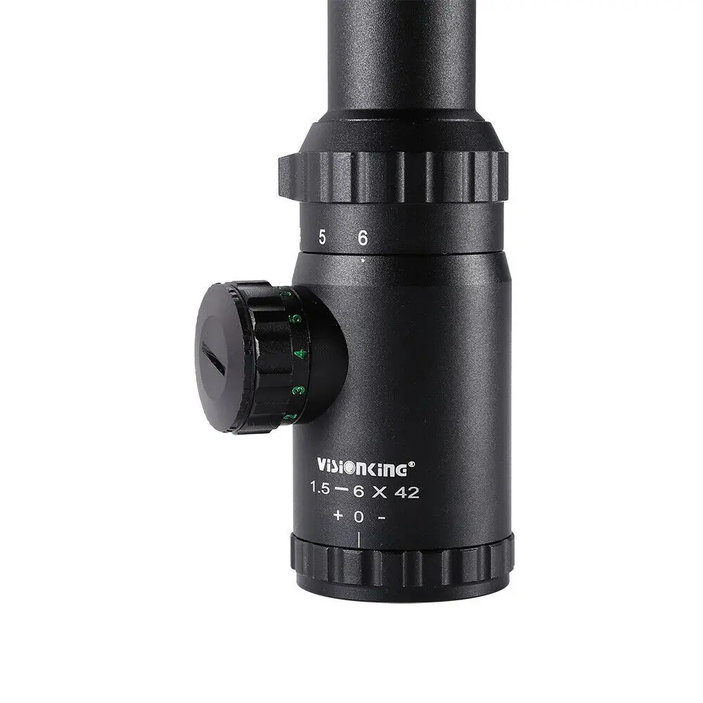 Visionking 1,5-6x42 Riflescope Mil-Dot 30 мм IR охотничьи прицелы тактические Снайперский прицел Прицелы