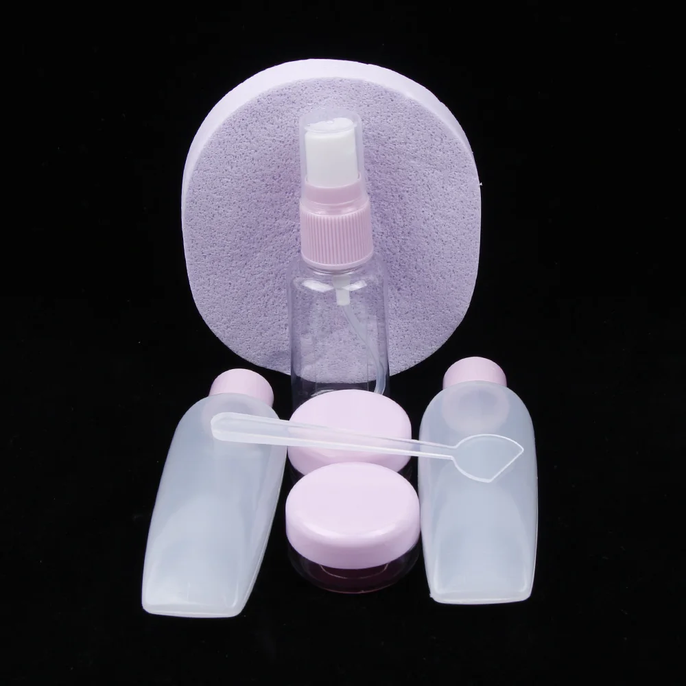 7 единиц/набор диффузор спрей портативный Перезаряжаемый макияж пластиковые компрессионные бутылки для путешествий