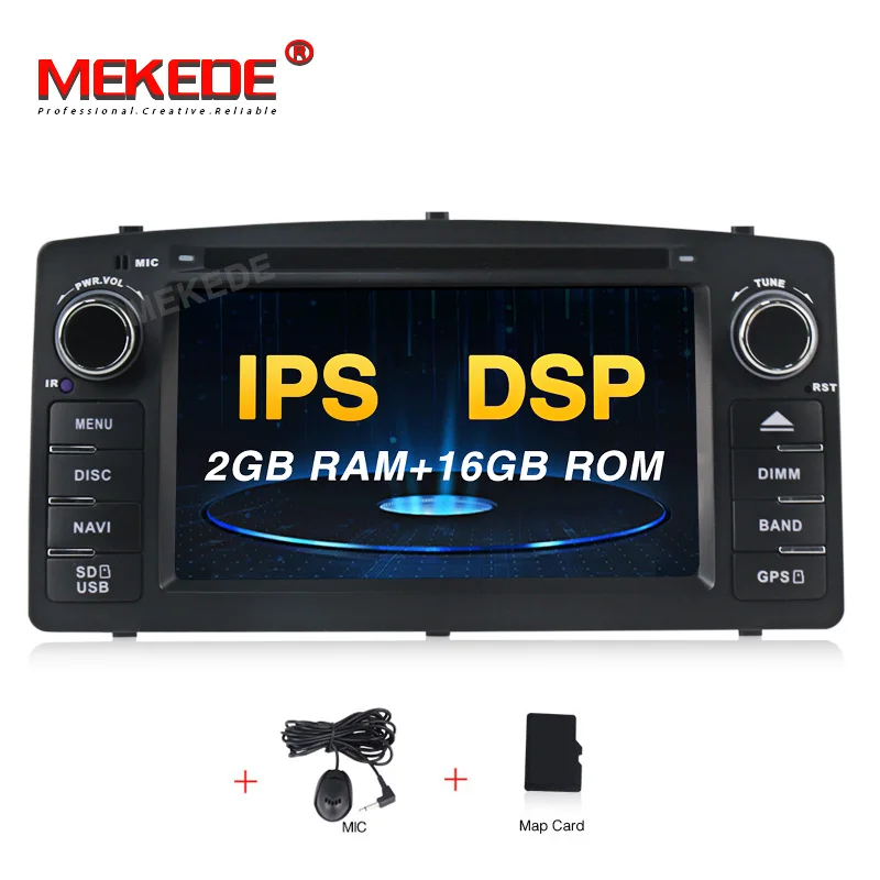 MEKEDE DSP 2G ram 16G rom Android 9,0 четырехъядерный автомобильный аудио dvd плеер gps для BYD F3 Toyota Corolla E120 2003-2006 - Цвет: model