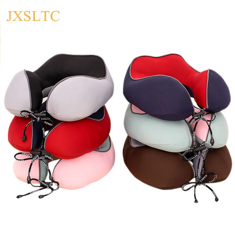 JXSLTC Creative Travel U type Neck Pillow Car Plane Pillow Neck Head Support Office Cushion Health Pillows Travel Accessories